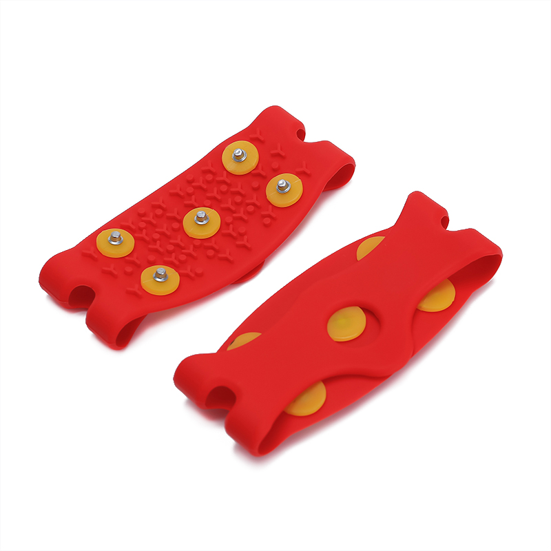 5-Stud Snow Ice Claw Climbing Antislip Spikes Grips Crampon Cleats voor Bootschoenen