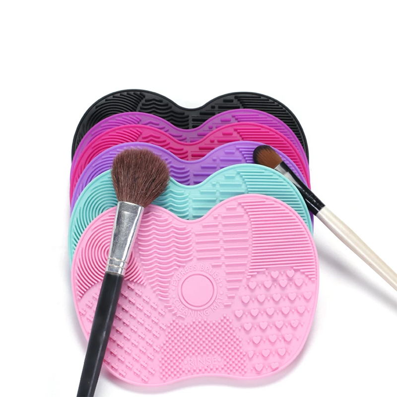 Aangepaste Soft Cosmetics Silicone Cleaning Pad, make-upborstelreiniger