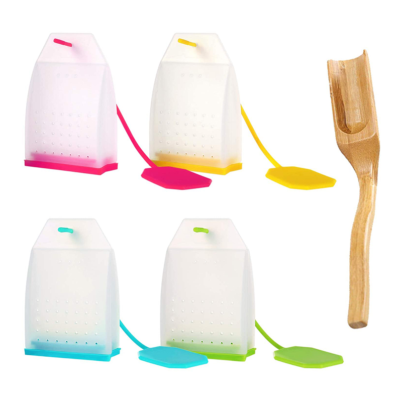 Siliconen thee-infuser, losse blad theefilterzakken zeef