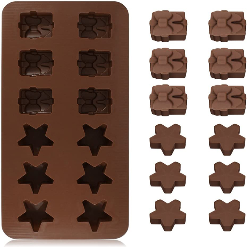 Siliconen ster van hoge kwaliteit bakken chocoladevormen bakken