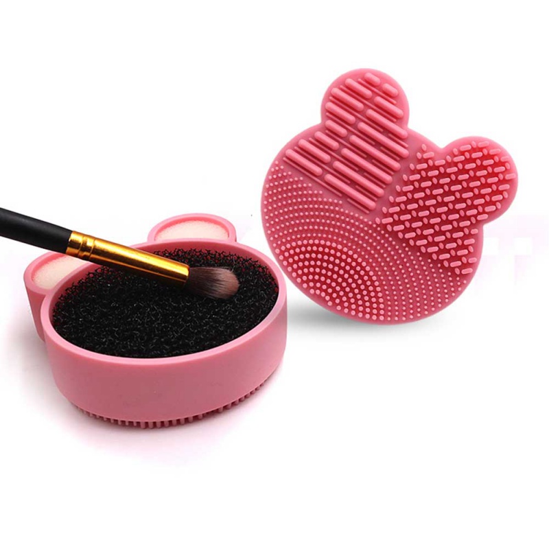 Siliconen make -up borstel reiniging sponsboxen